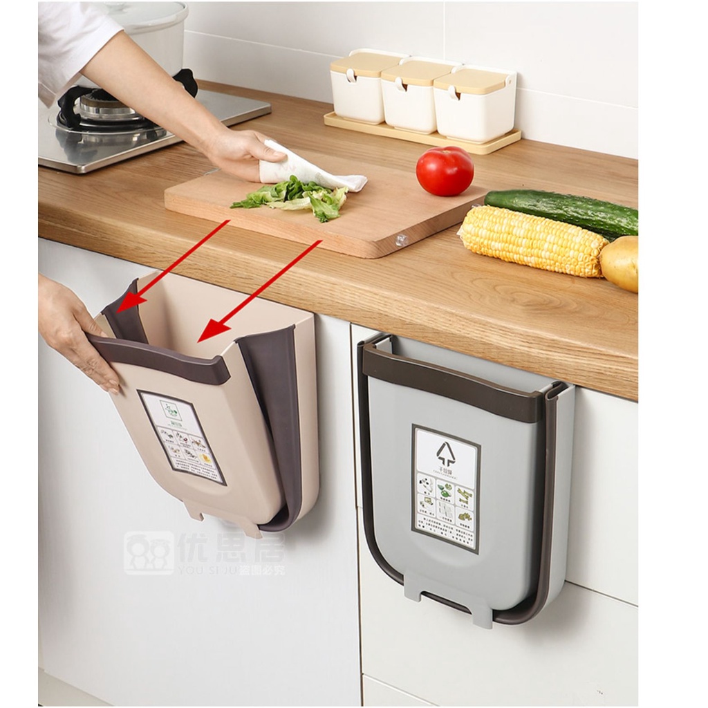 Thùng Rác Thông Minh Treo Tủ Bếp Ghế Lưng Ô tô