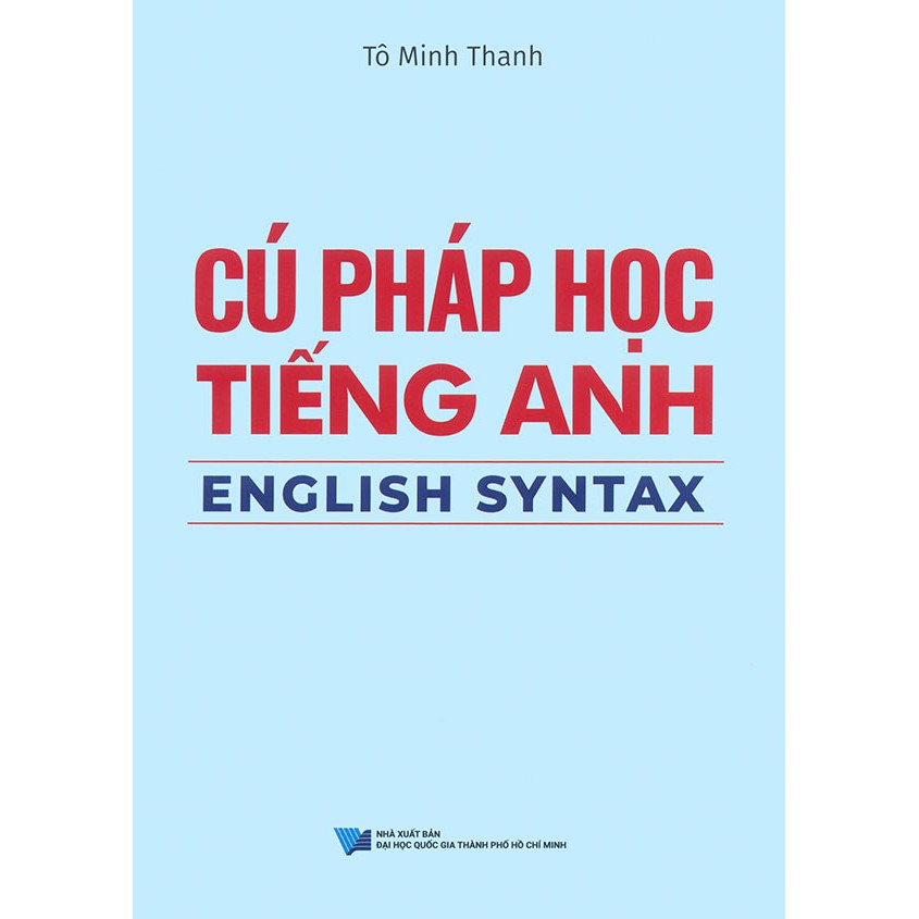 Sách - Cú pháp học tiếng Anh - English Syntax - Tô Minh Thanh