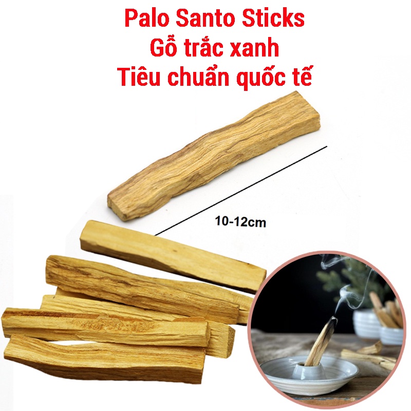 Palo Santo - Gỗ trắc xanh - Gỗ thánh Peru - Lá Sigil may mắn tài lộc