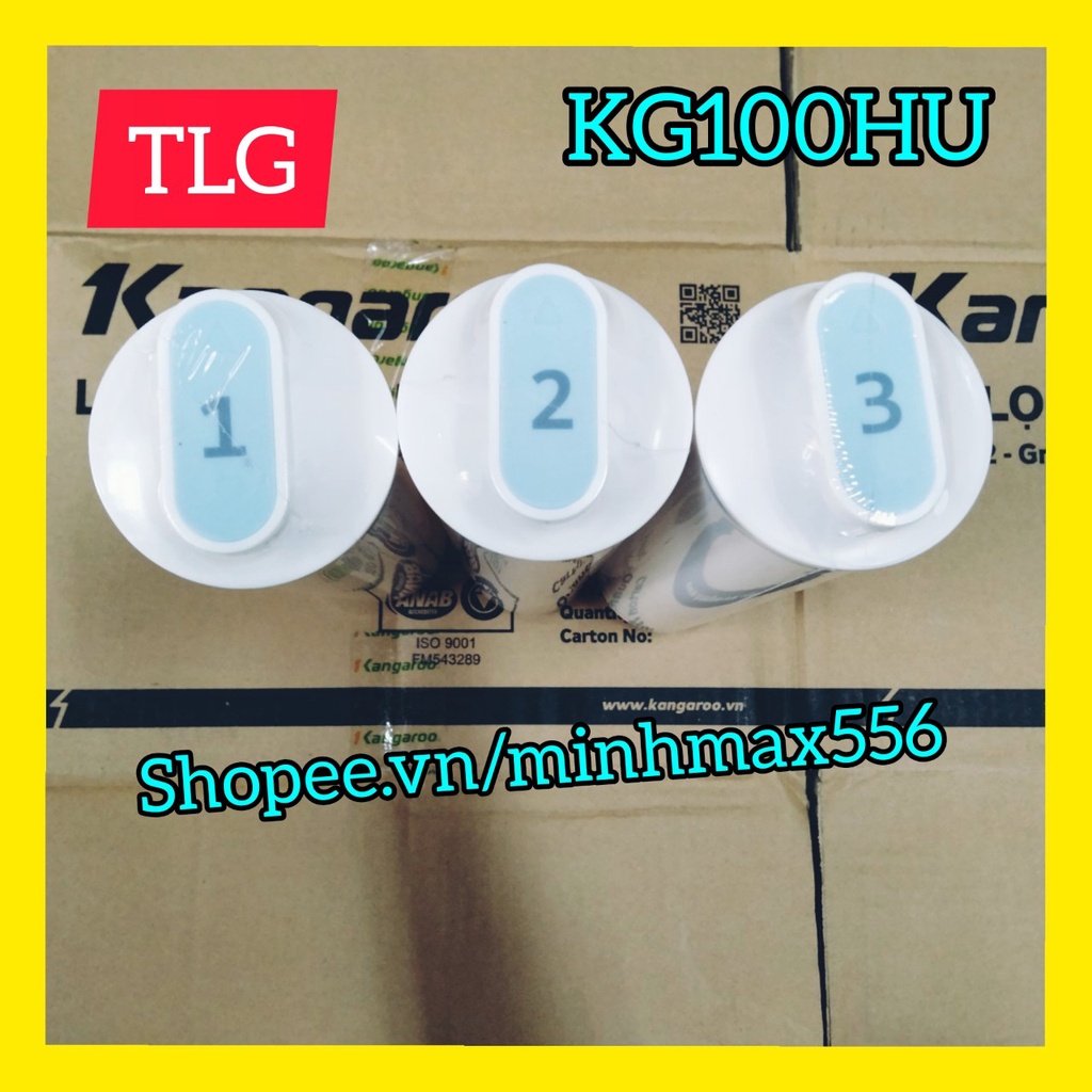 BỘ 3 LÕI LỌC NƯỚC KANGAROO KG100HU - KG100HU - KG100MED - KG123HQ - Kg-1yMED