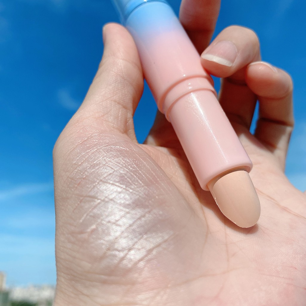 🌈☁🍓 Bút Tạo Khối, Che Khuyết Điểm 2 Đầu Lameila Dressing Stick No.1010 Vỏ Xanh Hồng Siu Hot - Y372-B5T2 | BigBuy360 - bigbuy360.vn