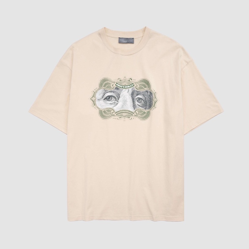 Áo phông relax unisex in họa tiết 2 màu 21ST URBAN Franklin Eyes