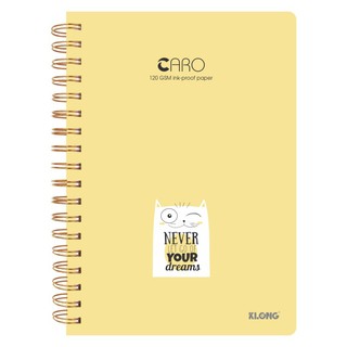  Sổ Klong B5 caro 5x5  Chọn Màu  200 trang MS 297 lò xo kép bìa dễ thương 