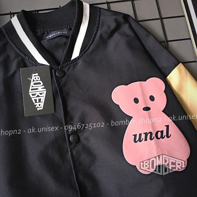 [Ảnh + Video thật] Áo khoác bomber dù Micro Teddy in phối style Unisex cho cả nam và nữ (3 màu - freesize)