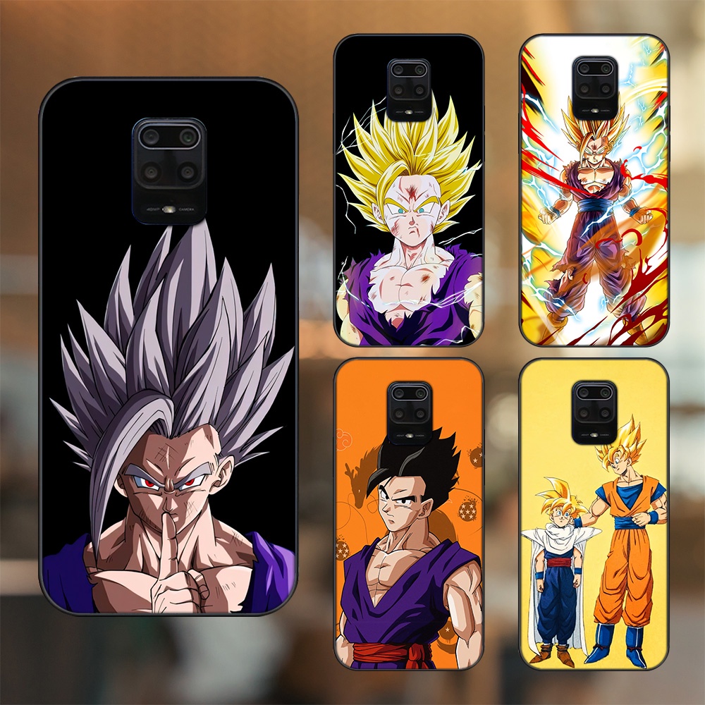 Ốp lưng Xiaomi Redmi Note 9s, Note 9 Pro viền đen in hình Gohan Dragon Ball