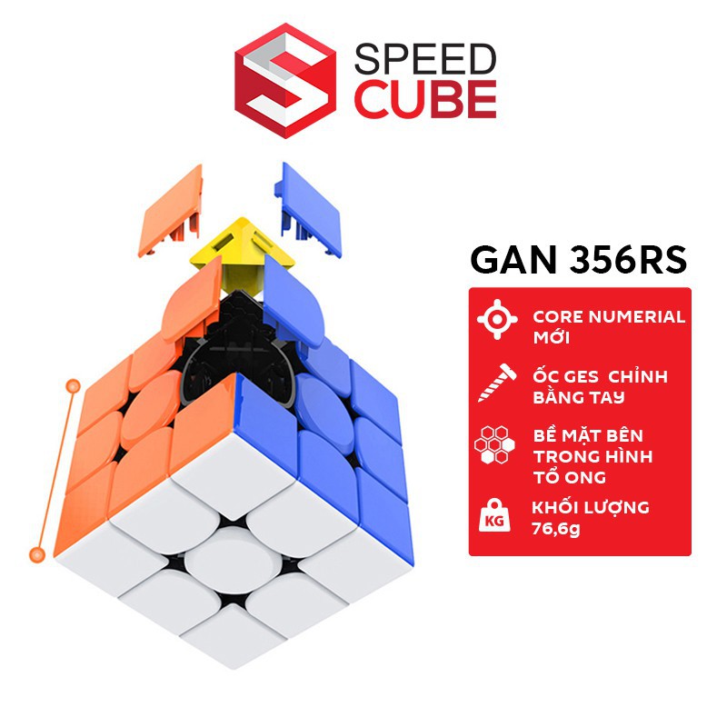 Rubik 3x3 Gan 356 RS Giá Rẻ Bản Mới Thay Thế Gan 356R - Shop Speed Cube
