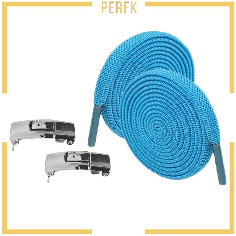 [Perfk] Dây Buộc Giày Co Giãn Không Cần Buộc Dây Đế Phẳng Tập Luyện Nhanh Chóng Dành Cho Người Lớn