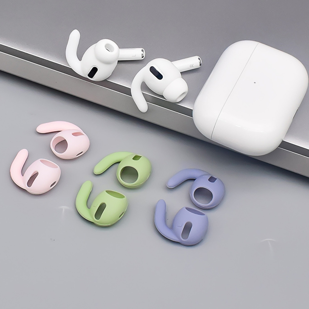 Cặp nút bọc bảo vệ tai nghe bằng silicon chống trượt thích hợp cho Airpods Pro