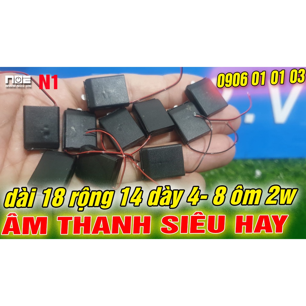 loa độ laptop N1, hình chữ nhật DÀI 18 RỘNG 14 DÀY 4MM, ÂM THANH SIÊU HAY 8 ôm 2w