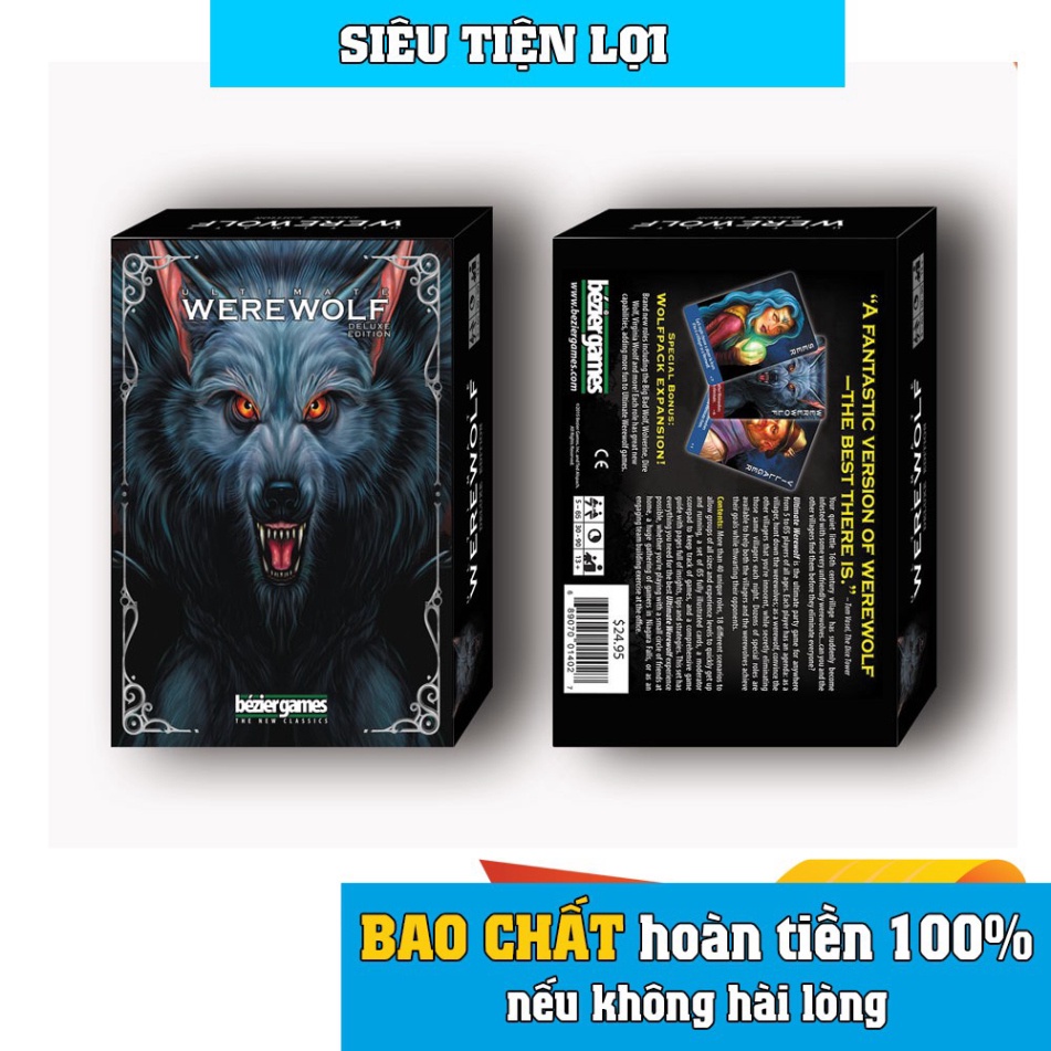 COMBO BÀI MA SÓI ULTIMATE DELUXE + 1 BỘ UNO bản dày - GIÁ RẺ TIỆN LỢI