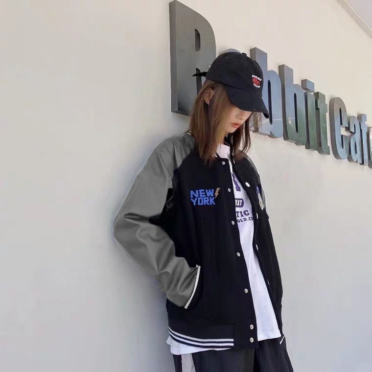 Áo khoác dù bomber nút bấm, áo khoác dù thêu logo cực chất KD3 | BigBuy360 - bigbuy360.vn