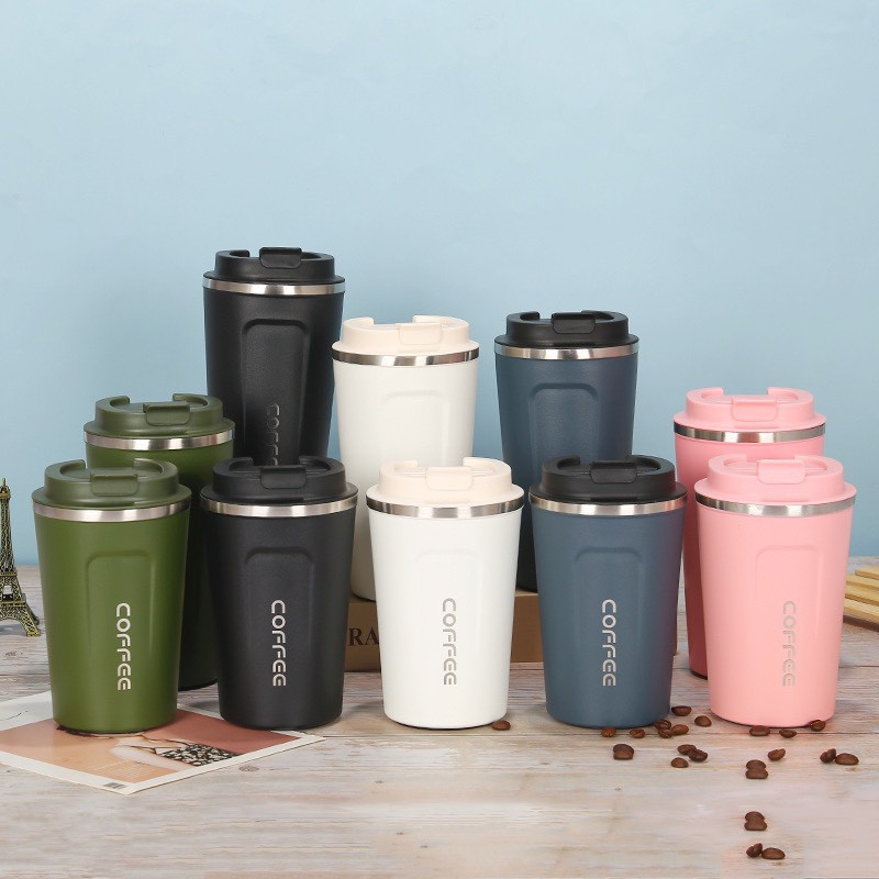 Bình Giữ Nhiệt Cafe Kèm Khắc Tên, coffee Inox 304 Giữ Lạnh 4-10 Tiếng, Cao Cấp Cầm Tay Nhập Khẩu - Rick Store