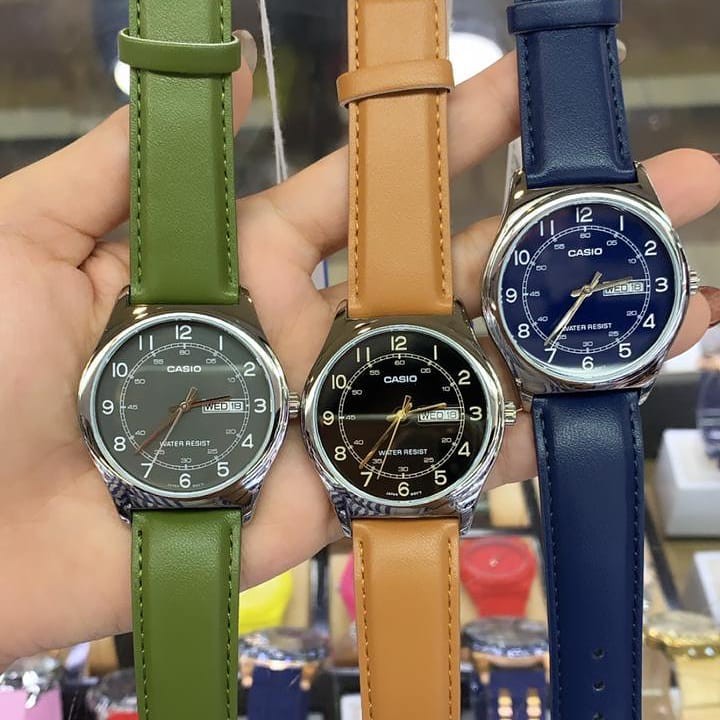 Đồng hồ Nam dây da Casio MTP-V006 chính hãng bảo hành 1 năm Pin trọn đời