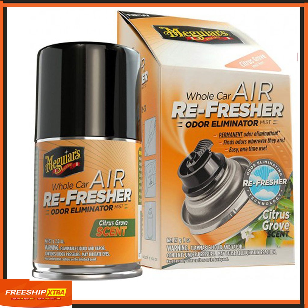 Meguiar's citrus grove scent xịt khử mùi diệt khuẩn nội thất xe hơi hương cam quýt G16502