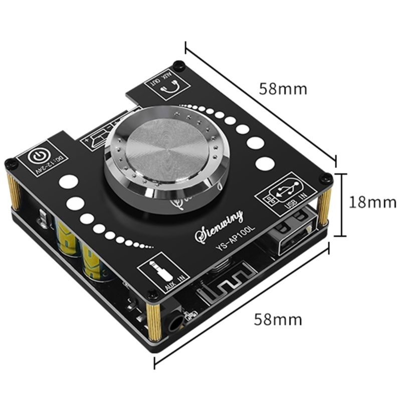 Bảng Mạch Khuếch Đại Âm Thanh Bluetooth 2 Kênh