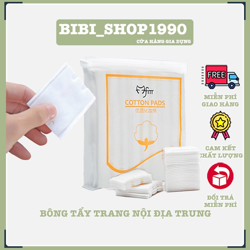 Gói 222 miếng bông tẩy trang 100% COTTON PAD - Bông tẩy trang nội địa Trung (B222)