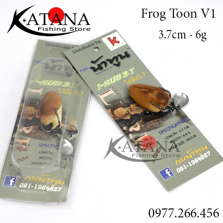 Mồi Lure Sát thủ huyền thoại - Frog Toon - body mềm mịn