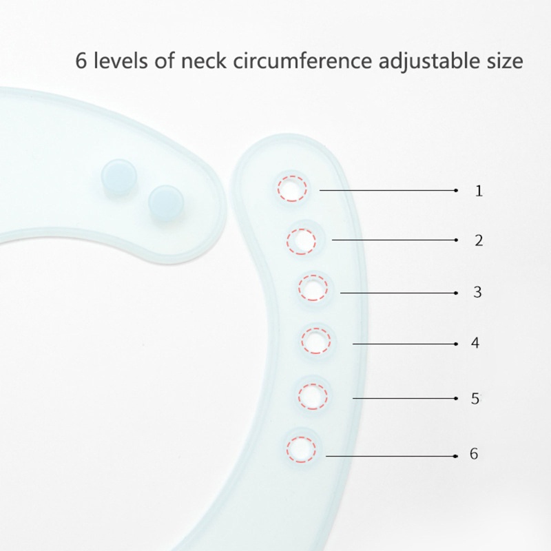 Yếm Ăn Silicone Chống Nước Có Thể Điều Chỉnh Dành Cho Bé