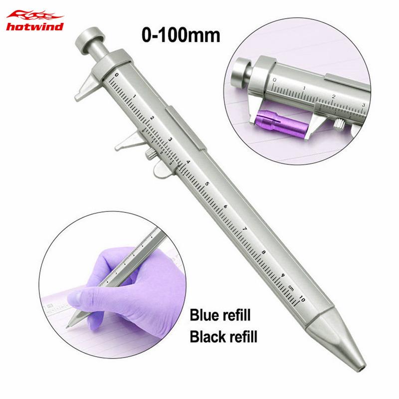 HW New Multifunction Gel Ink Pen Vernier Caliper Roller Ball Pen Stationery Ball-Point 0.5mm Drop shipping