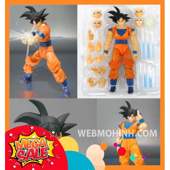 🌟GIÁ HỦY DIỆT🌟 Mô Hình Son Goku Bản Nâng Cấp Dragon Ball 7 Viên Ngọc Rồng SHF Full Box