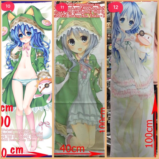 Gối anime manga 40 x1m đặt in ảnh theo yêu cầu ruột bông