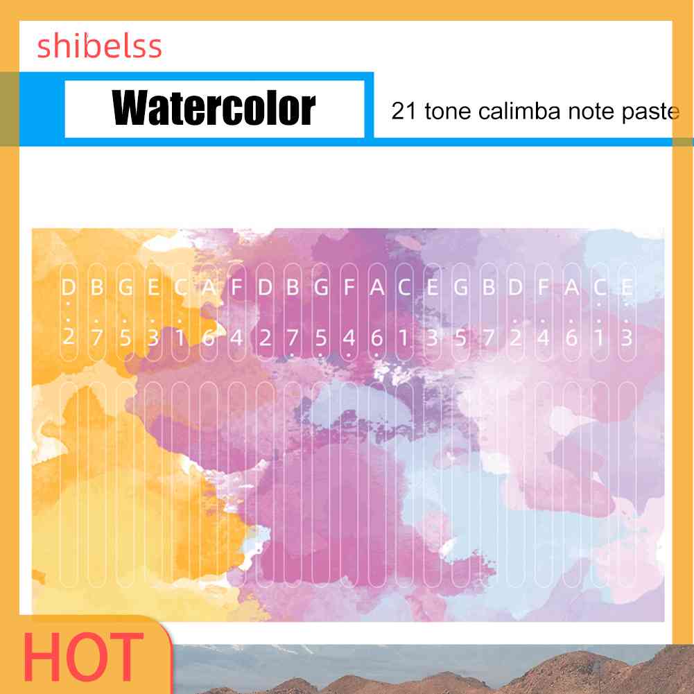 Miếng Dán Hình Logo Đàn Kalimba 21 Phím Cho Người Mới Bắt Đầu