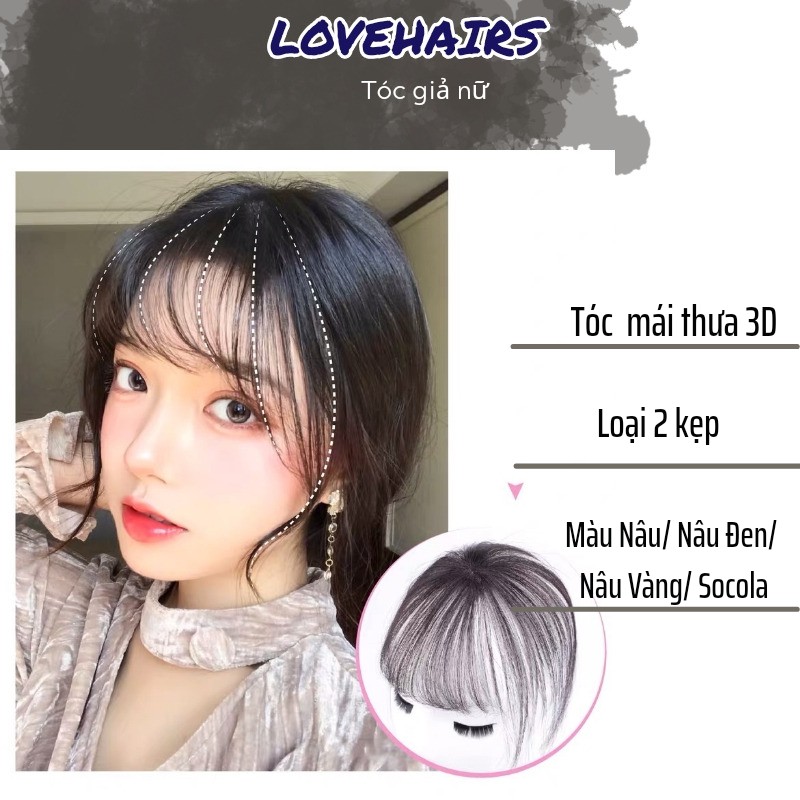 Tóc Mái Thưa 3D Được Làm Từ Tóc Thật_TG7 - Love Hairs