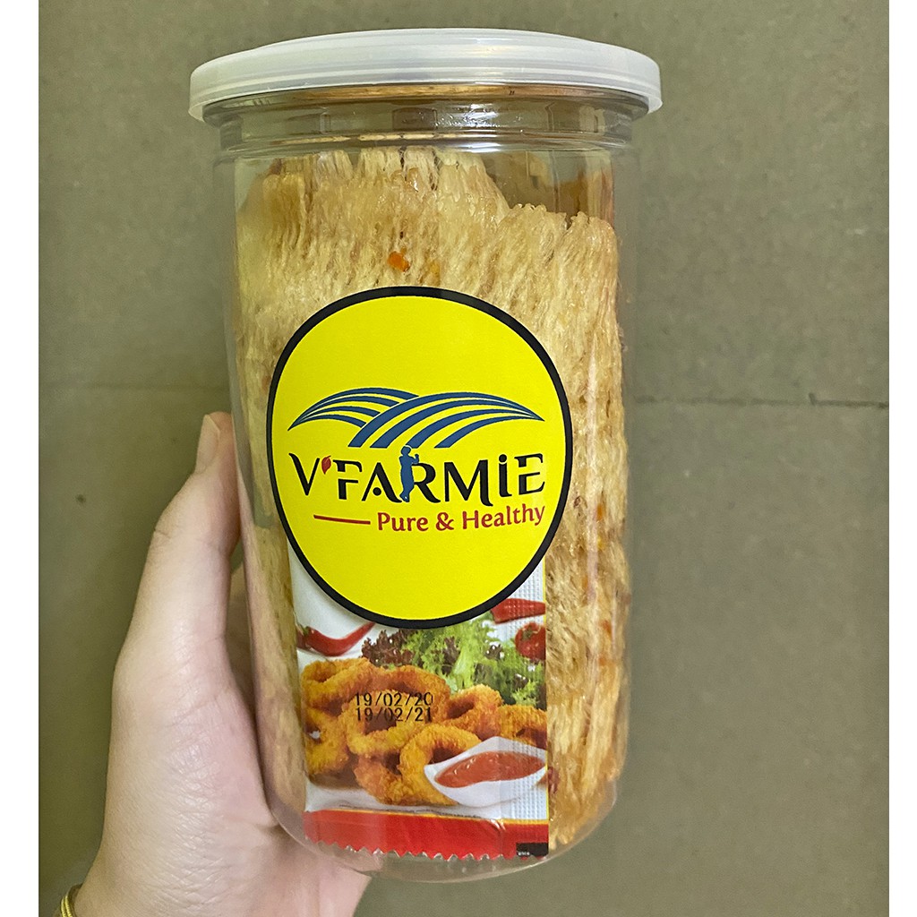 Khô mực cán mềm tẩm gia vị nguyên con hũ 200g - Loại đặc biệt