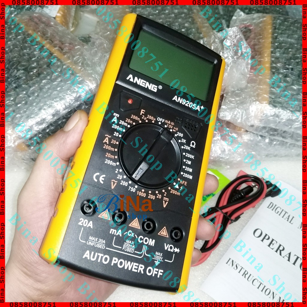 Đồng hồ vạn năng 9205A/AN9205A+ có loa báo (pin mua riêng)