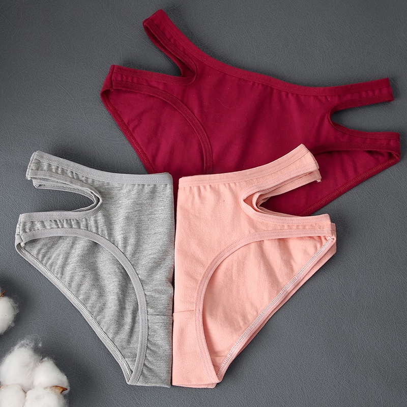 Cute Byte Quần Lót Cotton Màu Trơn Lưng Thấp Quyến Rũ Dễ Thương Size S-XL 2022