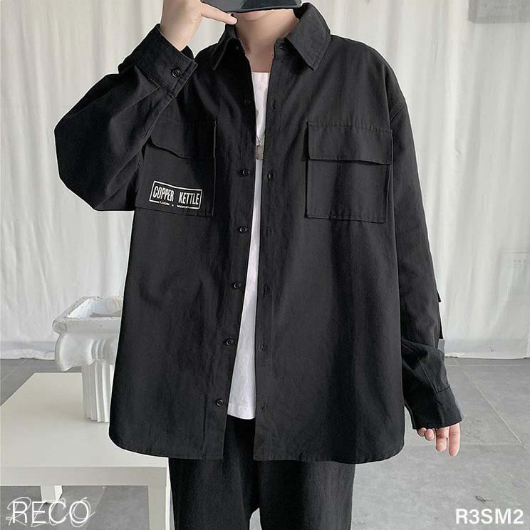 Áo sơ mi nam Hàn Quốc cao cấp dáng rộng dài tay Shirt Loose R3SM2
