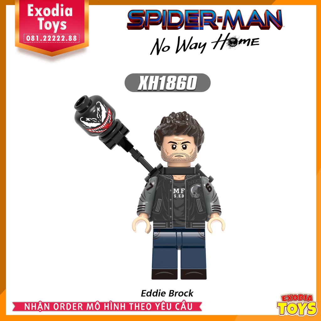 Xếp hình Minifigure Người Nhện Không Còn Nhà : Spider-Man No Way Home - Đồ Chơi Lắp Ghép Sáng Tạo - XINH X0331