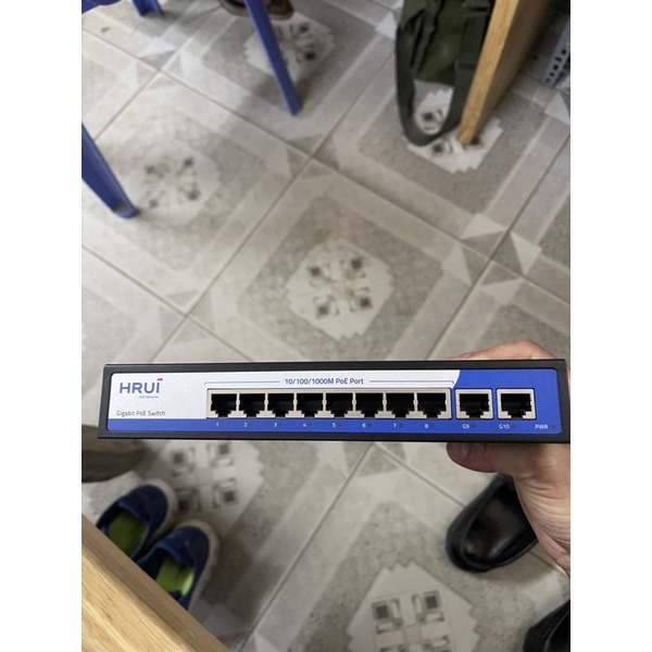 Swtich poe 10 cổng HRUI 100/1000Mbps