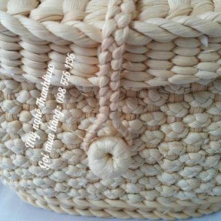 Giỏ xách Lục bình có nắp