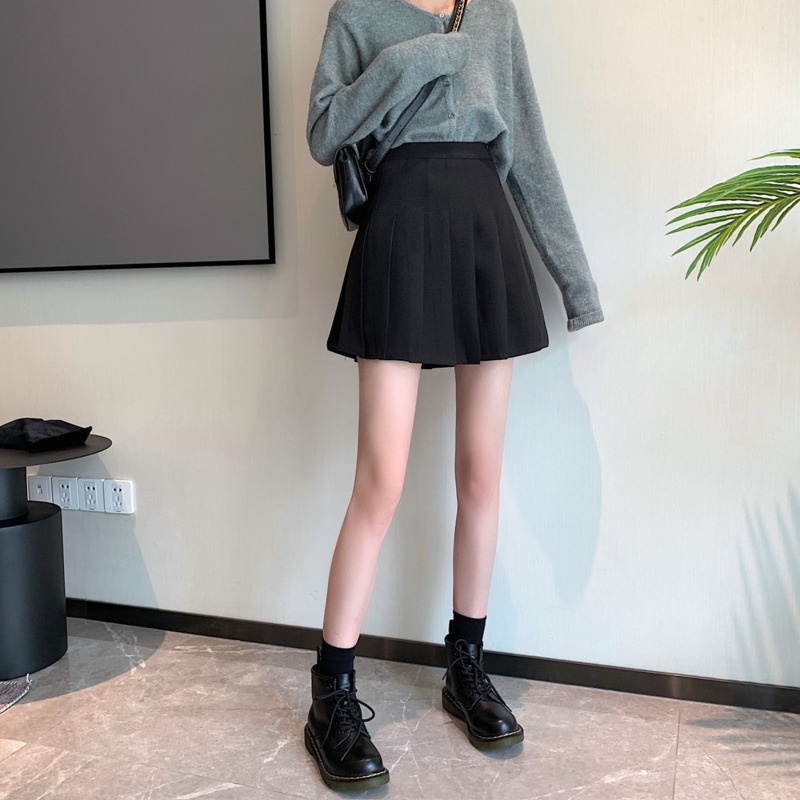 Chân Váy Xếp Ly Lưng Cao Thời Trang Cho Nữ