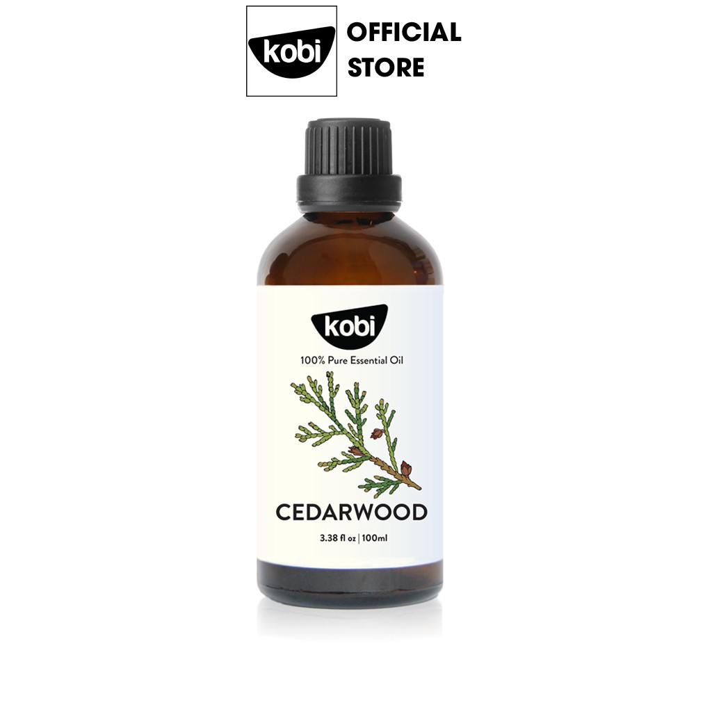 Tinh dầu Hoàng Đàn Kobi Cedarwood essential oil giúp khử mùi, làm thơm phỏng, giải tỏa stress -100ml