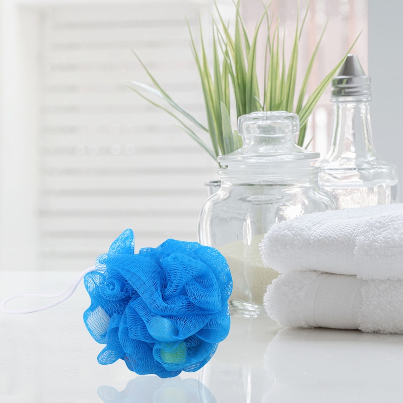(Hàng Mới Về) Bông Tắm Tạo Bọt Tẩy Tế Bào Chết Cỡ Lớn Tiện Dụng
