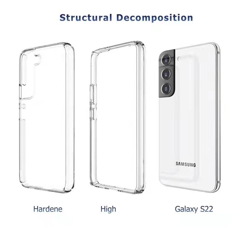 Ốp Điện Thoại Trong Suốt Lấp Lánh Chống Va Đập Cho Samsung S22 S21 Plus Note 20 Ultra