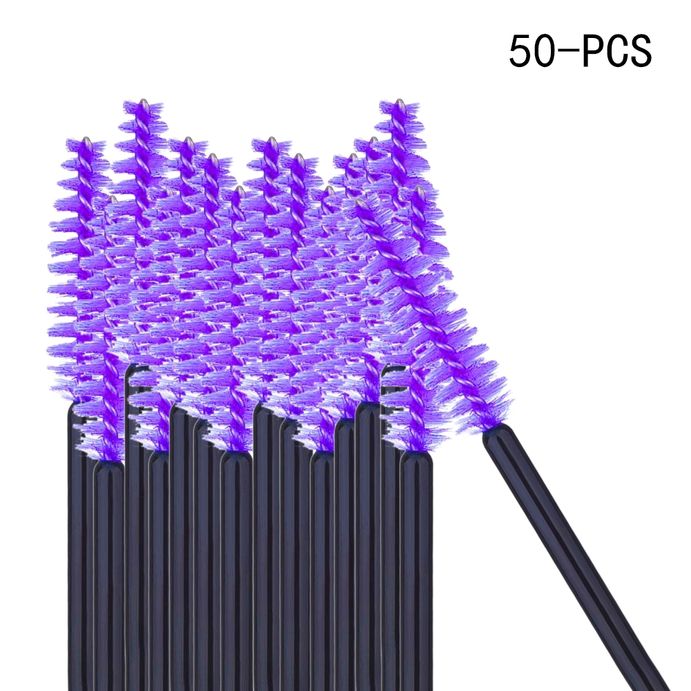 [Hàng mới về] Set 50 cọ chải mascara trang điểm mi dùng 1 lần tiện dụng