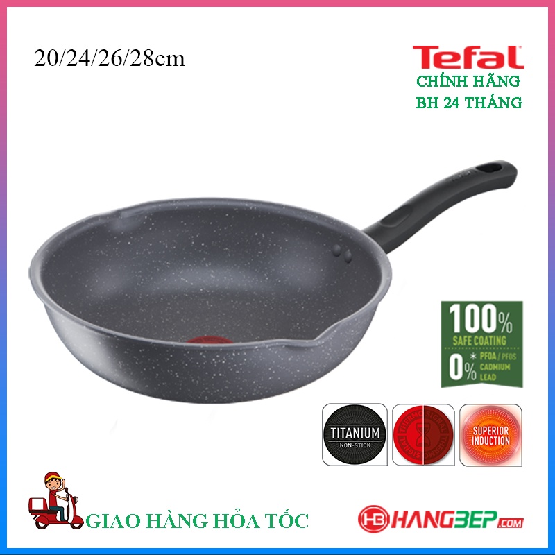 Chảo lòng sâu chống dính Tefal Cook Healthy 24cm/26cm/28cm - Sử dụng bếp từ