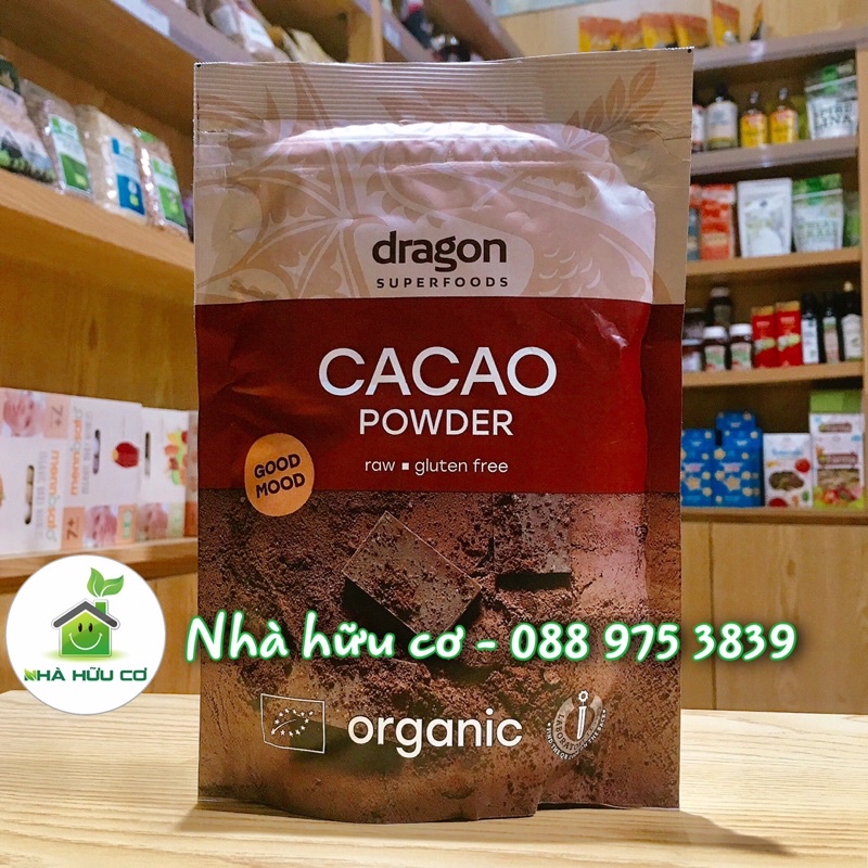 Bột cacao Dragon Superfood 200g/100g - Date: 16/8/2023 - Nhà hữu cơ