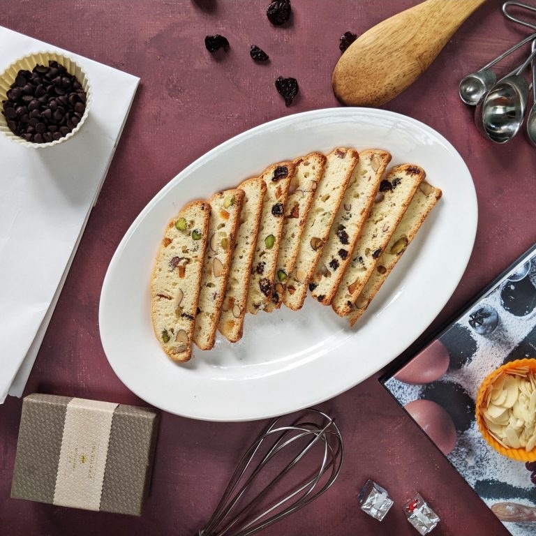 Bánh Biscotti Nguyên Cám Ngũ Cốc Ăn Kiêng Ít Calo Không Đường