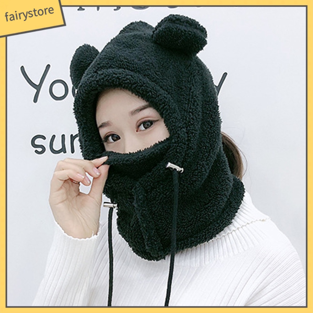 Mũ Trùm Đầu Chắn Gió Thời Trang Thu Đông Cho Bé