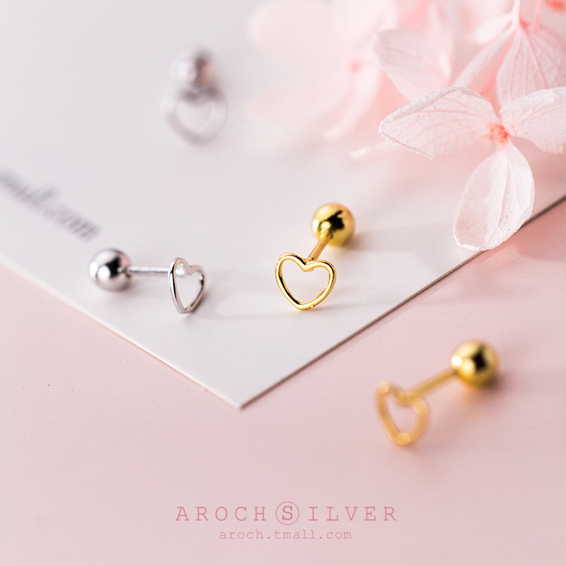 Hoa tai nụ hình trái tim tình yêu xinh xắn - B2625- Bảo Ngọc Jewelry