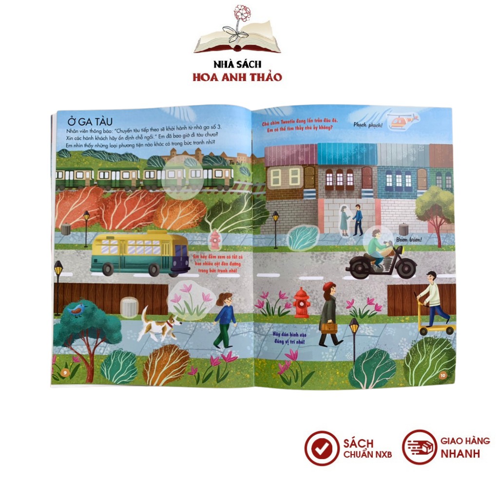 Sách Bóc dán thông minh: Luyện tay thật khéo, luyện mắt thật tinh nhiều chủ đề