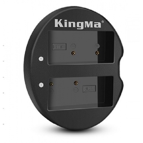 Bộ 2 pin 1 sạc đôi máy ảnh Kingma cho Olympus BLH-1