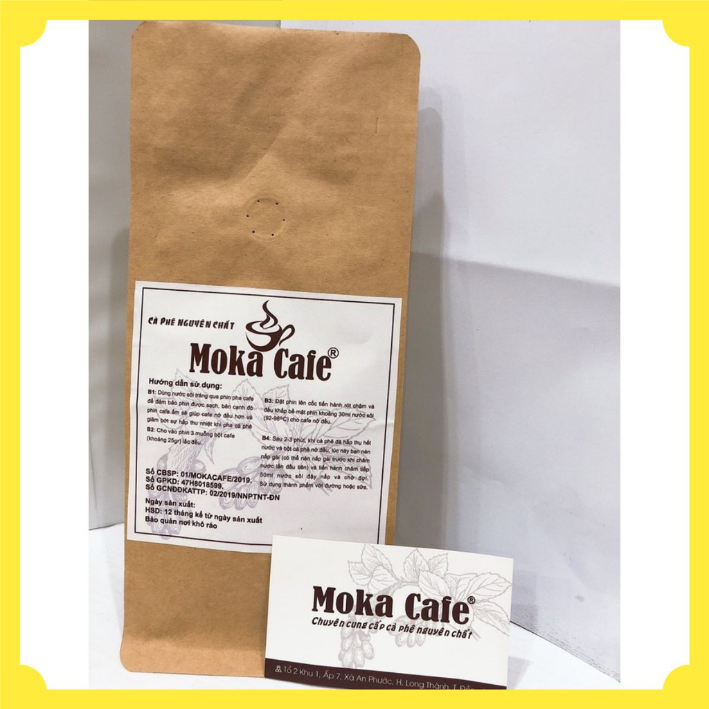Cà phê thượng hạng  Robusta Natural Daklak 500 gr -  Moka cafe