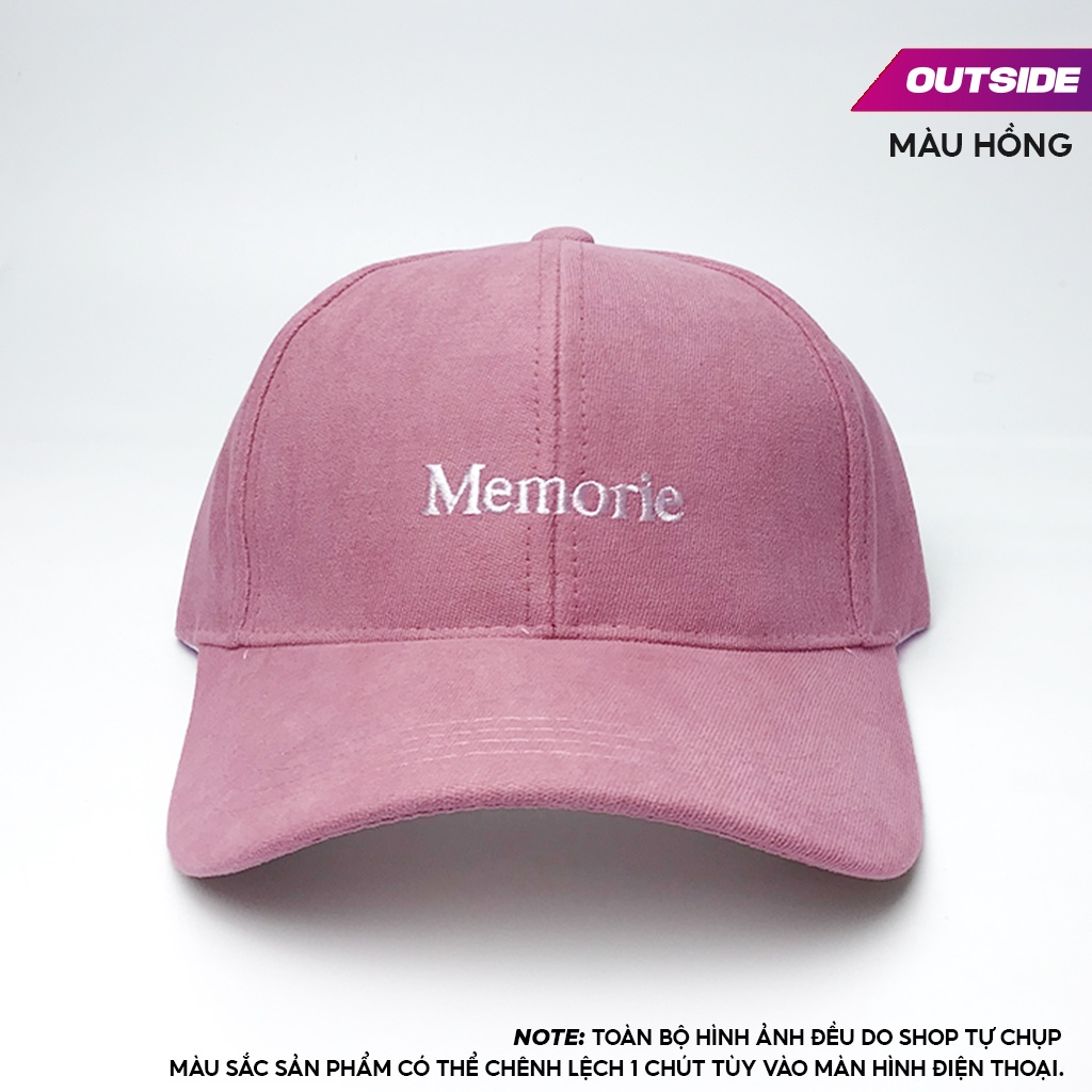 Nón lưỡi trai nam nữ hàn quốc, Mũ lưỡi trai thêu chữ Memori phong cách Ulzzang form unisex nam nữ- NK11