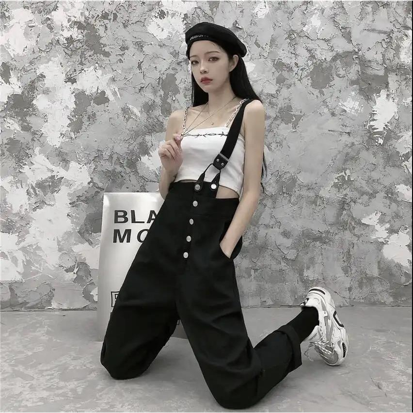 [Nhập Khẩu Loại 1] Quần Yếm KaKi Jean Ống Xuông Cá Tính | BigBuy360 - bigbuy360.vn