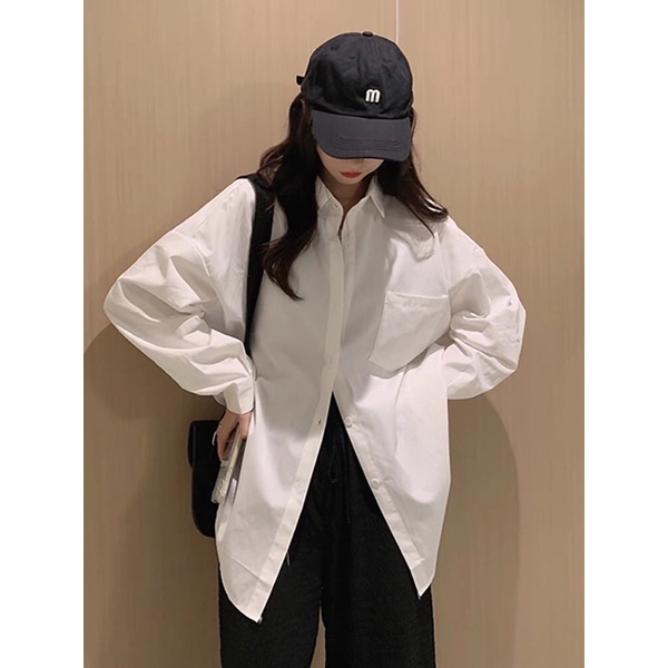 ❤️Áo Sơ Mi Kiểu Nữ Màu Trắng chất lụa hàn đẹp dài tay phong cách ulzzang vintage hàn quốc cao cấp trơn kozoda | BigBuy360 - bigbuy360.vn